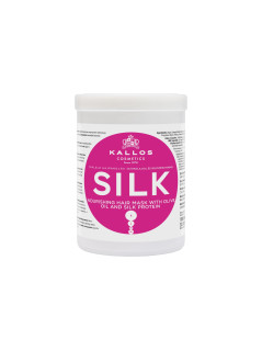 KJMN "SILK"  маска для волос  с оливковым маслом и протеином шелка для сухих, чувствительных и безжизненных волос