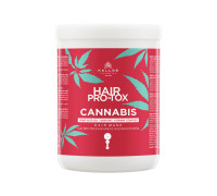 Крем маска  для обертывания волос Kallos hair pro-Tox cannabis с маслом семян конопли, кератином и витаминным комплексом